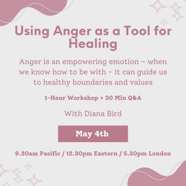 Using Anger as a tool for Healing